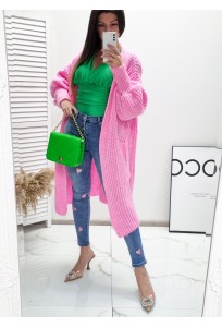 Oversize pletený sveter Rory - pink