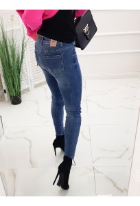 Skinny jeans Milano - modré/ zips