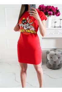 Šaty Looney - červené